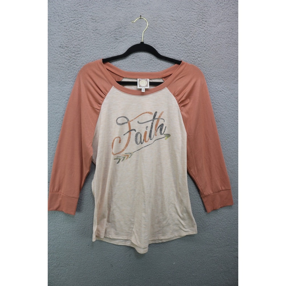 Truself 3/4 Sleeve Tunic-Size XL-Faith-Soft